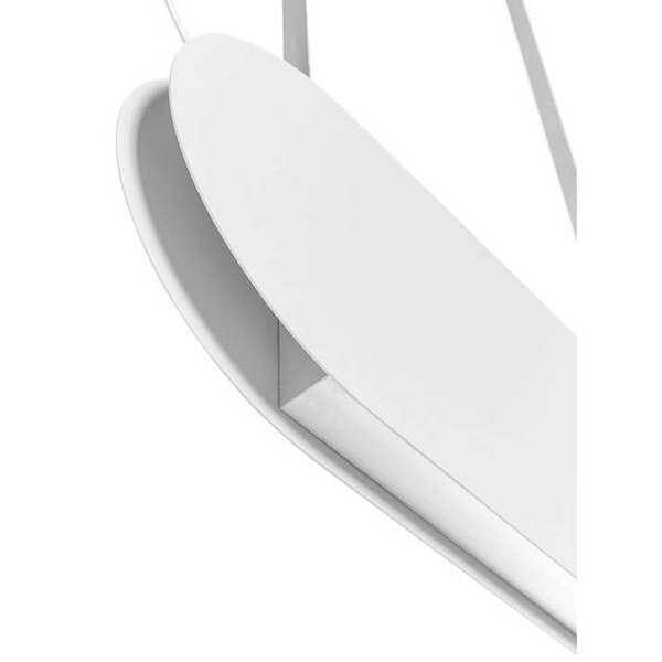 Metalowa wisząca lampa Malumi MLA611P4 LED 24W 4000K nad wyspę biała