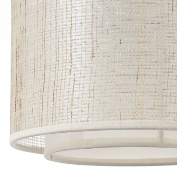 Wisząca lampa papierowa Odar 99481/09 nad stół czarna beżowa