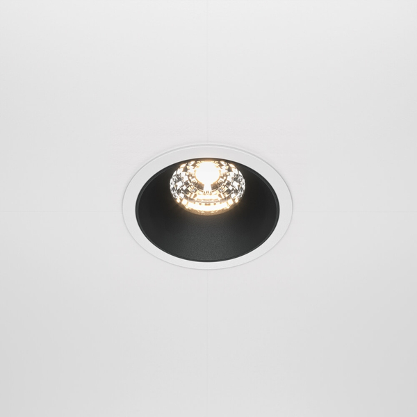 Sufitowy wpust okrągły Alfa DL043-01-15W3K-RD-WB LED 15W 3000K biały czarny