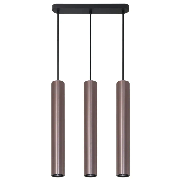Lampa wisząca potrójna do jadalni Lungomare 326157 metalowa szara czarna