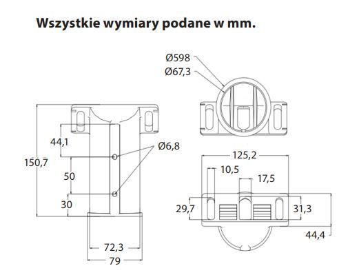 Lampa na ulicę Blaupunkt LU78NW LED 78W 4000K barwa biała