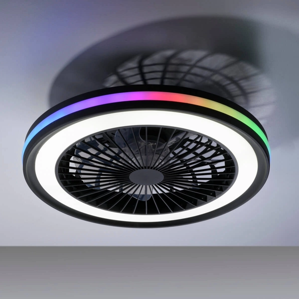 Plafon na pilot Brandon 14649-18 Just Light LED 36+5W 2700-5000K+RGB czarny