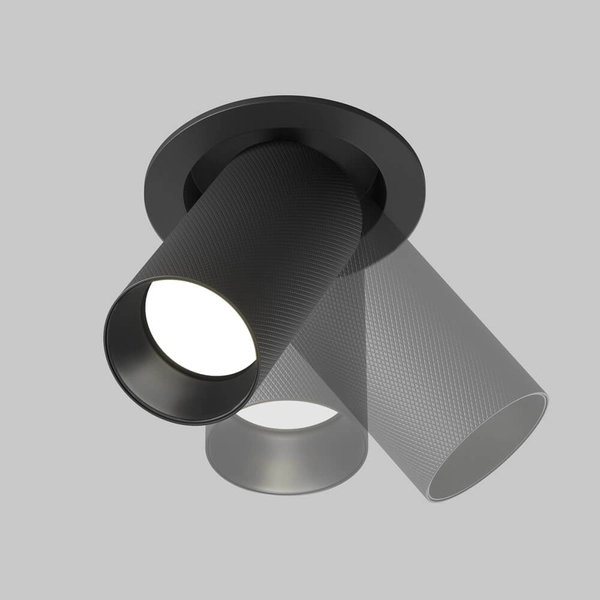 Podtynkowa lampa tuba Artisan C081CL-01-GU10-B Maytoni regulowana czarny