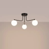 Kulista lampa sufitowa ASTRAL SL.1662 potrójna biała czarna
