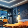 Nowoczesna lampa sufitowa Geometric LP-0209/5C 4K LED 4000K IP44 biały