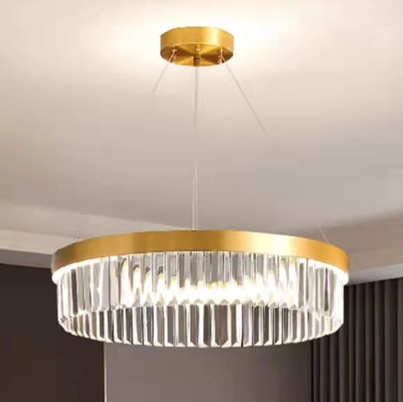 Kryształowa lampa wisząca CGLUXIT60 LED 38W glamour złota