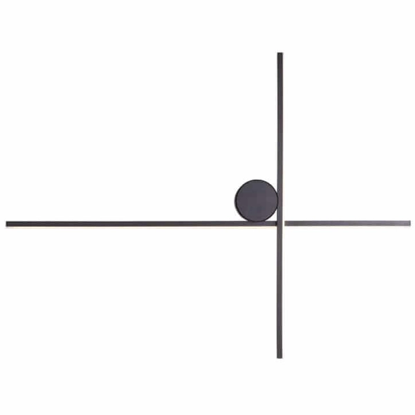 Kinkiet ścienny Arne W0369 LED 10W 3000K IP44 nowoczesny metalowy czarny