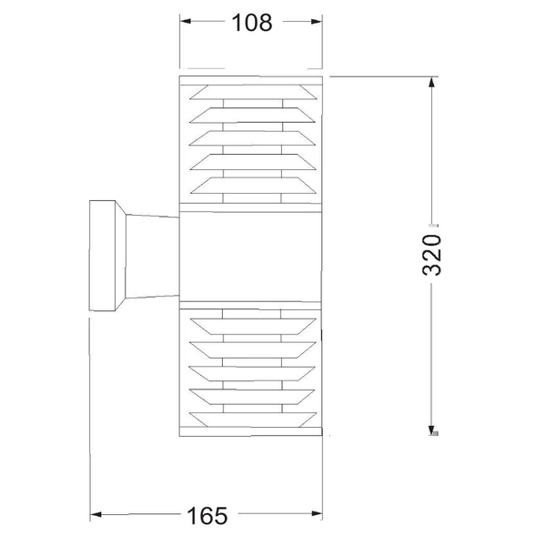 Elewacyjna LAMPA ogrodowa BRONX O576WL-02B Maytoni ścienna OPRAWA zewnętrzna outdoor IP54 czarna