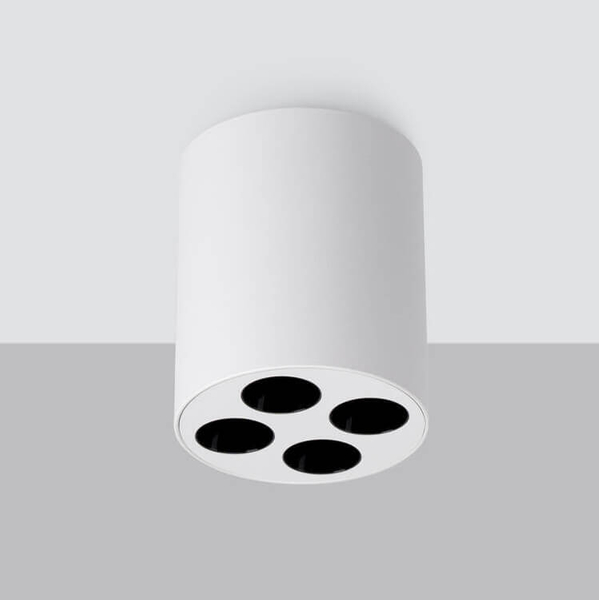 Plafon sufitowy Zoe SL.1209 Sollux LED 9W 4000K walec minimalistyczny biały