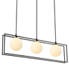 Loftowa LAMPA wisząca GROSETTA PND-53423-3-BK Italux modernistyczny zwis kule balls czarne białe