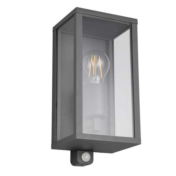 Elewacyjna lampa Garonne 201869142 lampion z czujnikiem ruchu antracyt
