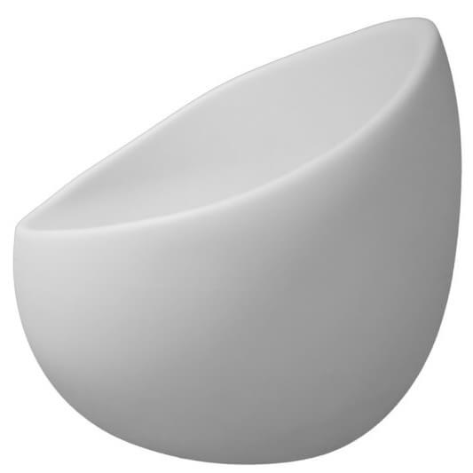 Owalny fotel tarasowy Comfy ES-SF001 Step LED 5W RGBW IP65 biały