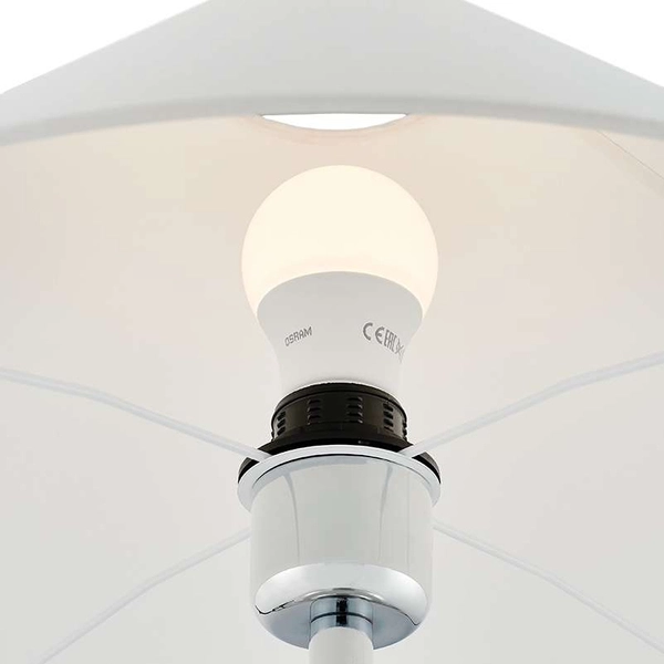 LAMPA stołowa REA 40604101 Kaspa stojąca LAMPKA salonowa biała przezroczysta