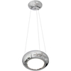 LAMPA wisząca MERCURIO ML328 Milagro okrągła OPRAWA metalowa zwis LED 12W 4000K pierścień circle chrom