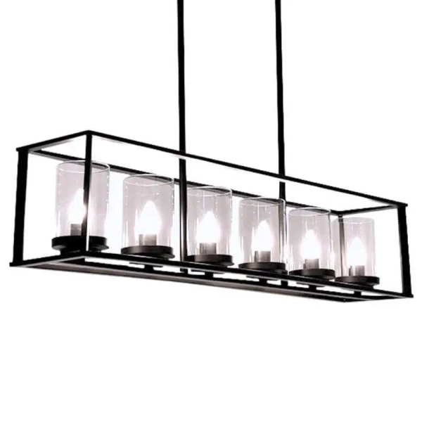 Wisząca lampa Retro ABIGALI-LWR-6XE27 Abigali świeczniki zwis czarna