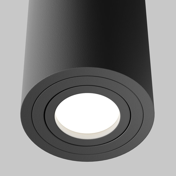 Okrągła oprawa sufitowa Atom C016CL-01B tuba czarna
