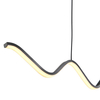 Lampa wisząca do salonu ZIGZAG ST-MD240602 BLACK LED 13W 3000K czarna