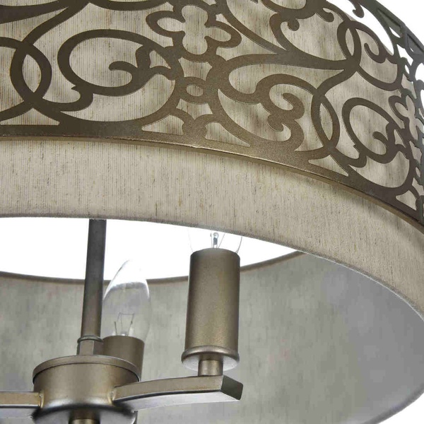 Antyczna LAMPA wisząca VENERA H260-03-N Maytoni abażurowa OPRAWA metalowy zwis złoty