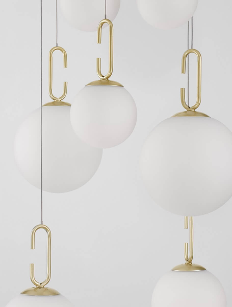 Jadalniana lampa wisząca YARA LE42757 kaskada balls LED 52W 3000K złota