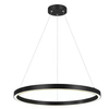 Czarna lampa wisząca Midway LP-033/1P Light Prestige pierścień LED 3000K 35W