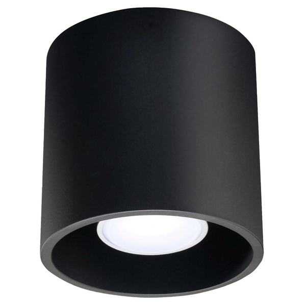 Sufitowa lampa downlight SL.0016 metalowa tuba czarna OUTLET