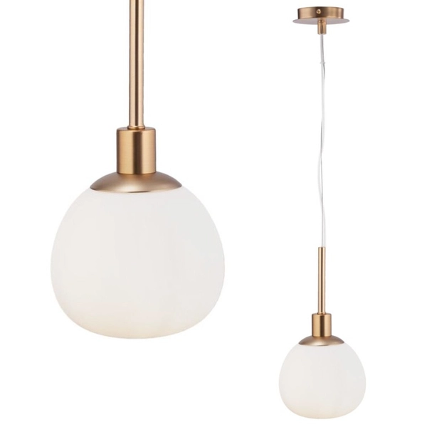 LAMPA wisząca ERICH MOD221-PL-01-G Maytoni szklana OPRAWA kula ZWIS ball miedziany