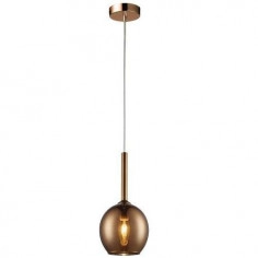 Kulista lampa wisząca MONIC MD1629-1 Copper szklana miedziana lustrzana