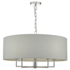 Abażurowa lampa wisząca Jamelia JAM0539 Dar Lighting na łańcuchu chrom