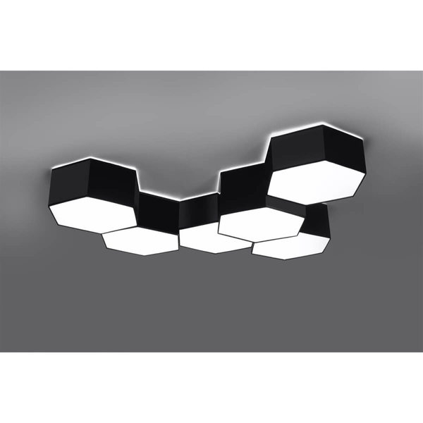 Przysufitowa lampa salonowa SL.1060 sześciokątny plafon