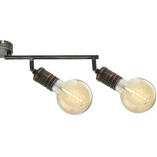 Punktowa lampa natynkowa Fidel 3217 ruchome reflektorki złoto antyczne