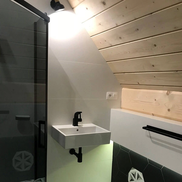 Kinkiet LAMPA ścienna Arezzo LP-1420/1W BK Light Prestige metalowa OPRAWA regulowany reflektorek drewniany czarny