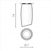 Lampa sufitowa Vasko AZ1490 downlight do sypialni chrom
