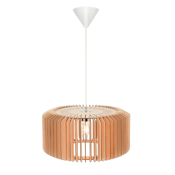Drewniana lampa wisząca do jadalni ASTI 2213143014 beżowy