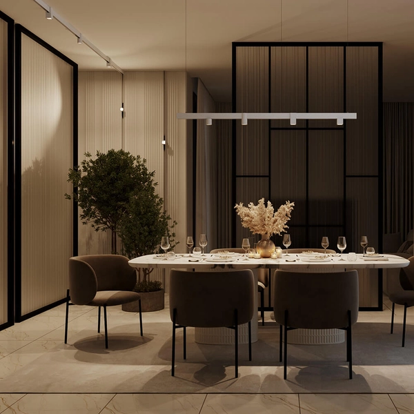 Sufitowa lampa tuba Alfa TR132-2-7W3K-W LED 7W 3000K do szyny biały czarny