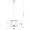 Wisząca lampa druciana PUMPKIN 11494 salonowa terakota