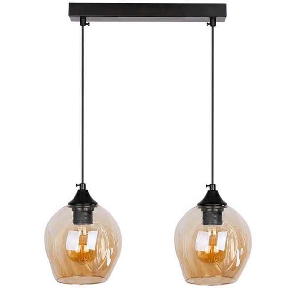 Lampa wisząca nad wyspę Aspa 32-00590 Candellux szklane klosze brązowe