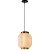 Plisowana LAMPA wisząca GOSSE 13435/01/31 Lucide porcelanowa OPRAWA retro ZWIS angielski biały