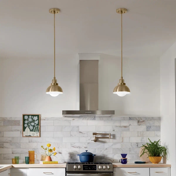 Metalowa lampa wisząca/ścienna/sufitowa Niva KL-NIVA-1W-1P-CPZ szampańska