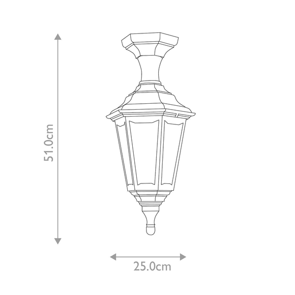 Stojąca lampa ogrodowa KINSALE-PED-POR Elstead outdoor czarna