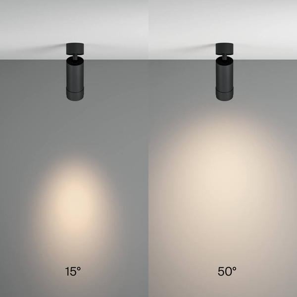 Jadalniana lampa sufitowa Focus C055CL-L12W4K-Z-B LED 12W 4000K tuba czarna