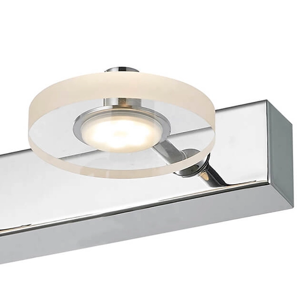 Metalowy kinkiet kuchenny Harmony 2-punktowy LED 6W chrom