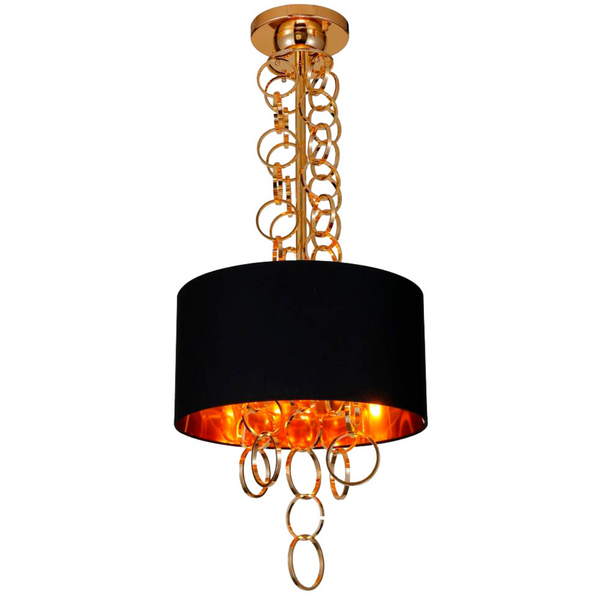 Lampa wisząca Kate AZ2678 Azzardo pierścienie czarna złota