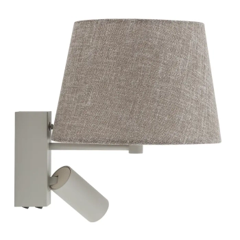 Nocna lampka ścienna TUTOIA 11684 do czytania beżowa