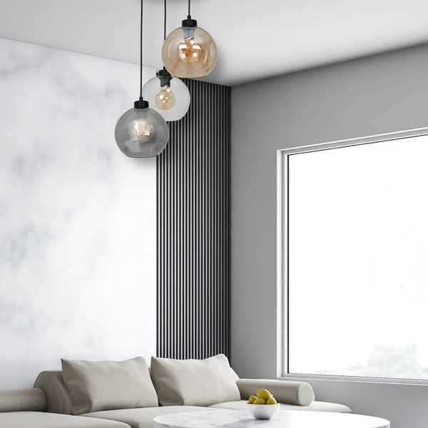 Skandynawska LAMPA wisząca SOFIA MLP6585 Milagro szklana OPRAWA loftowy ZWIS kaskada multikolor