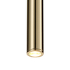Lampa wisząca do jadalni Golden Pipe DN916 Step sopel tuba złota