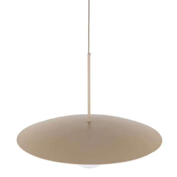 Lampa zwisająca nad stołem Slate 10910 owalny klosz mleczna kula beżowy