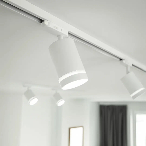 Lampa do zestawu szyn 3-obwodowych Pipe ML2307 tuba biały