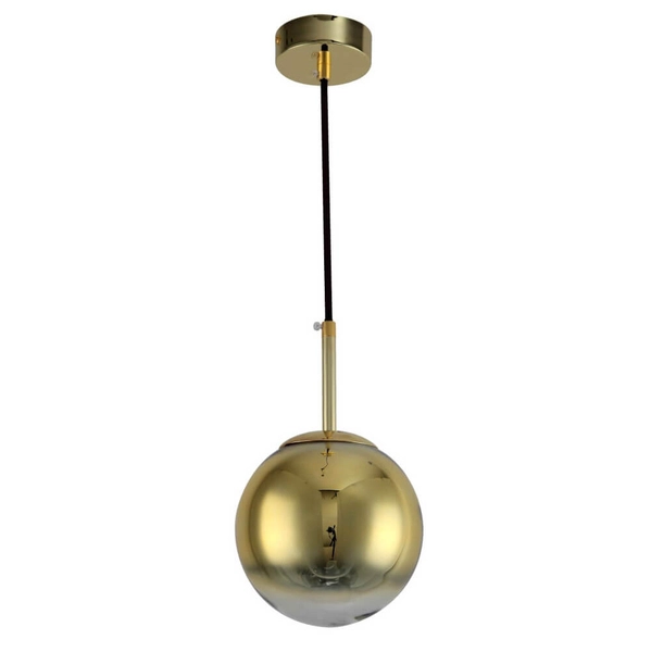 Okrągła lampa wisząca Palla LP-2844/1P S GD Light Prestige kulka ball złota