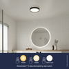 Plafon okrągły NOXY 2015356103 LED W 3000-4000K IP44 czarny