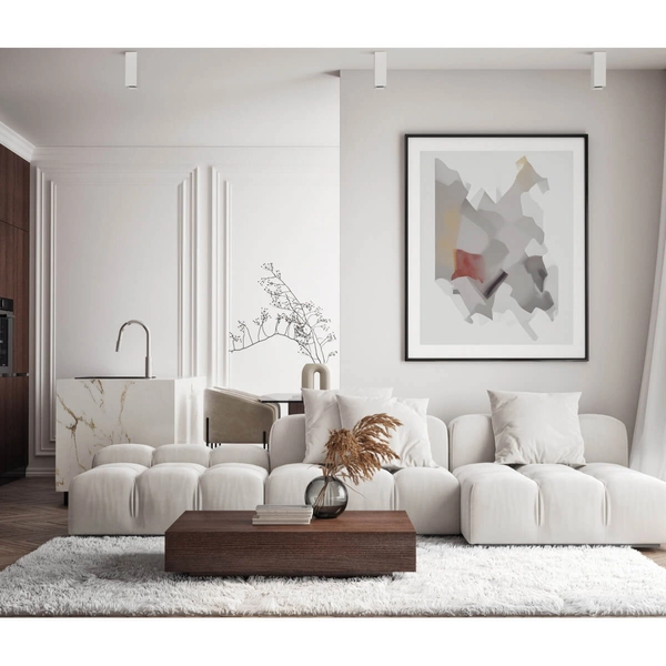 Lampa metalowa sufitowa Ander CLN-28394-M-WH Italux słupek biała